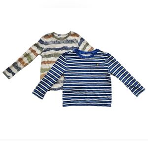 Boys Old Navy Long Sleeve Bundle | Nature & Striped Tees - Size 5T